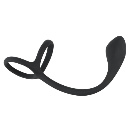 Black Velvets Advanced 3-in-1 Silicone Intimate System 22.5 cm Black