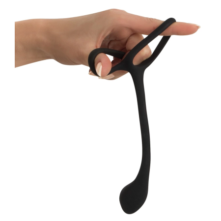 Black Velvets Advanced 3-in-1 Silicone Intimate System 22.5 cm Black