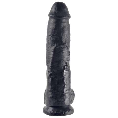 Pipedream King Cock 10" Intimate Model with Suction Cup Black PVC