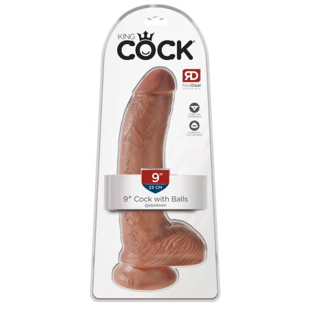 Pipedream King Cock Model 9" Tan - Anatomical Intimate Device with Suction Cup