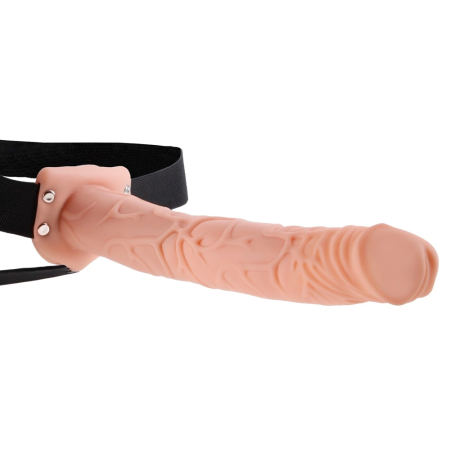 Fetish Fantasy Series 11" Hollow Intimate Extension with Harness, Beige