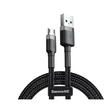 Baseus Cafule Micro USB kabelis 1.5A 2m Pilkas+Juodas
