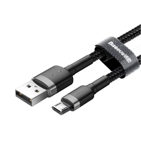 Baseus Cafule Micro USB kabelis 1.5A 2m Pilkas+Juodas