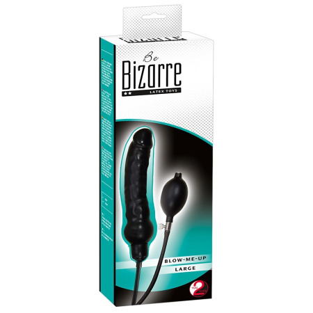 You2Toys Blow Me Up Inflatable Latex Model Black 25cm Adjustable Size