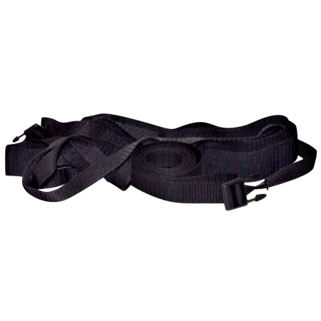 Bad Kitty Adjustable Bed Restraint System Set of 4 - Black, Foam Padded