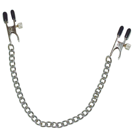 You2Toys Adjustable Metal Chain with Nipple Pressure Clips 40cm