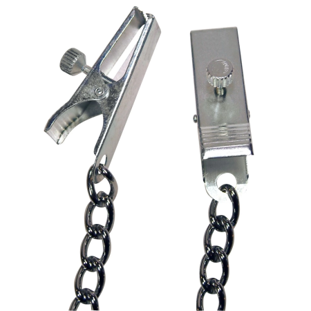 You2Toys Adjustable Metal Chain with Nipple Pressure Clips 40cm