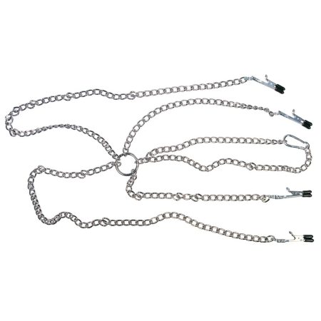 You2Toys Adjustable Metal Chain Harness with Multi-Functional Clamps 60cm