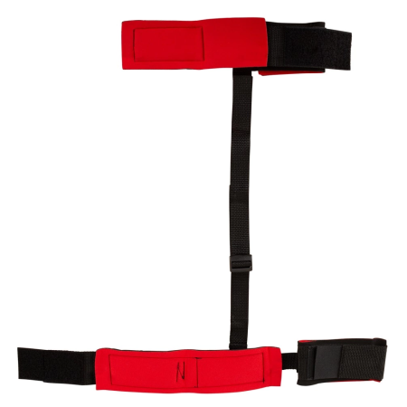 You2Toys Soft Adjustable Handcuffs & Ankle Cuffs Set with Strap, Black