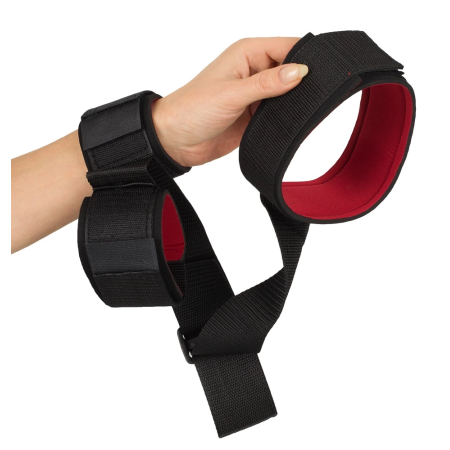 You2Toys Adjustable Neck & Wrist Restraint Set, Soft Padded, Black