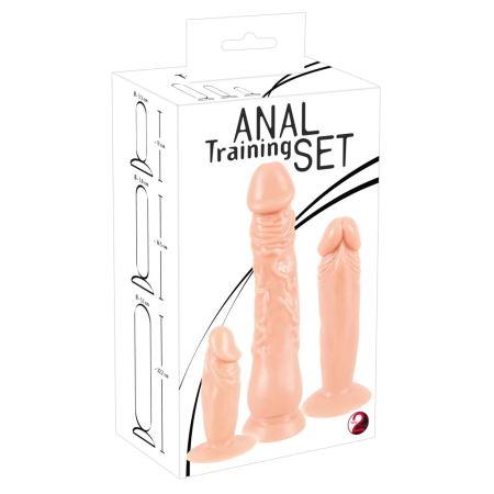 You2Toys Anal Training System TPE 3-Piece Set with Suction Base
