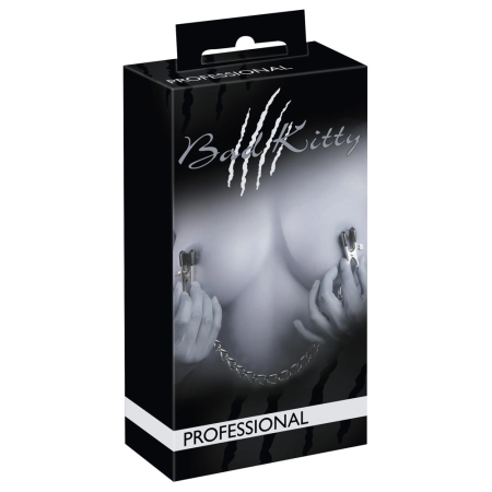 Bad Kitty Adjustable Chain System with Metal Clamps 43.5 cm Silver