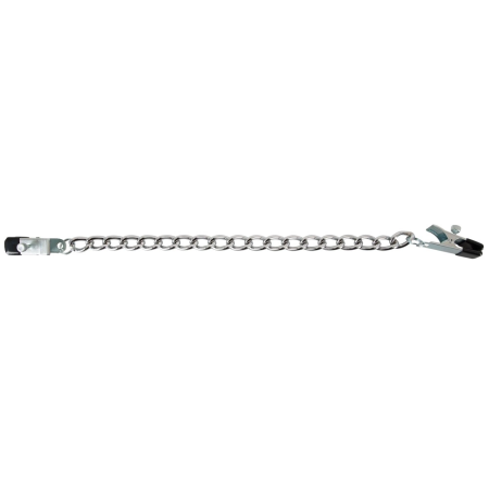 Bad Kitty Adjustable Chain System with Metal Clamps 43.5 cm Silver