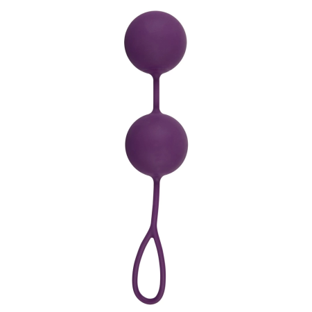 Sweet Smile XXL Weighted Silicone Duo Balls, 21.5 cm, Purple