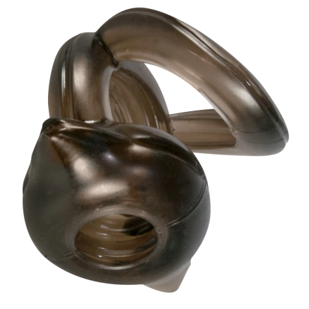 Bad Kitty Elastic Ring System Smoke Grey TPE 3 Sizes Set