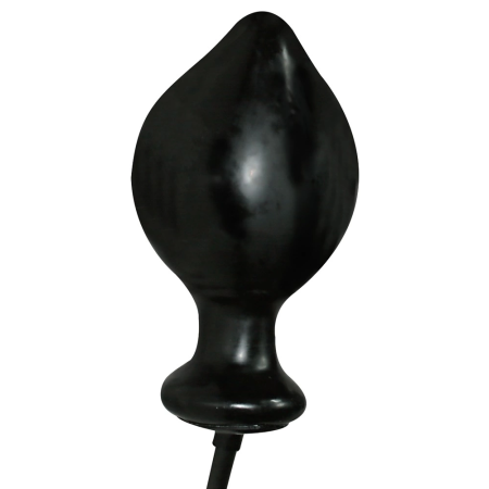 You2Toys Latex Inflatable Cone Plug with Safety Valve, Black, 13 cm