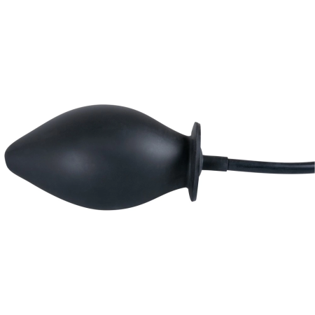 You2Toys Black Inflatable Anal Plug Silicone 11.5 cm Adjustable Size