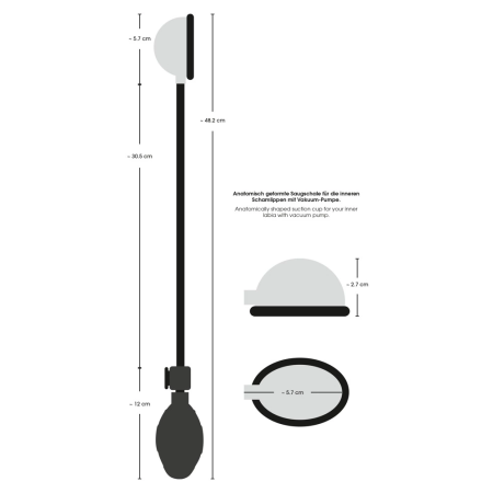 Bad Kitty Intimate Suction System Mini, Transparent, 5.2 cm
