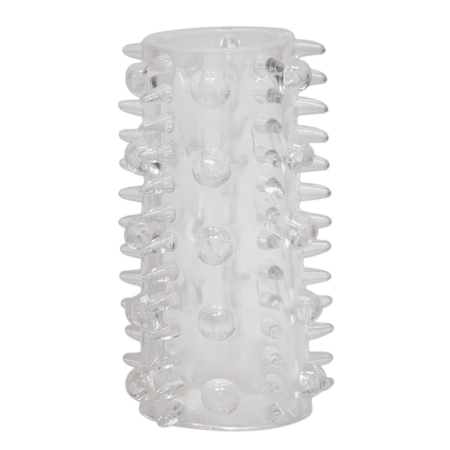 Red Roses Set of 6 Flexible Intimate Sleeves Transparent 4.5 cm