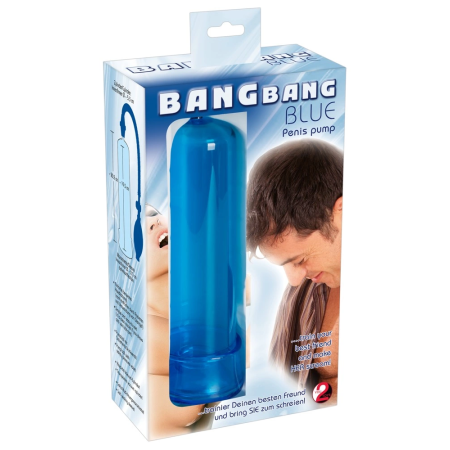 Bang Bang Blue Vacuum Enhancement Device 20.2 cm, Transparent Cylinder