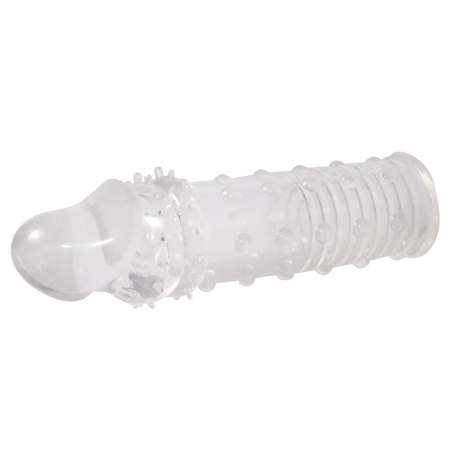 Adonis Extension Transparent Intimate Sleeve, 16 cm, TPE Material