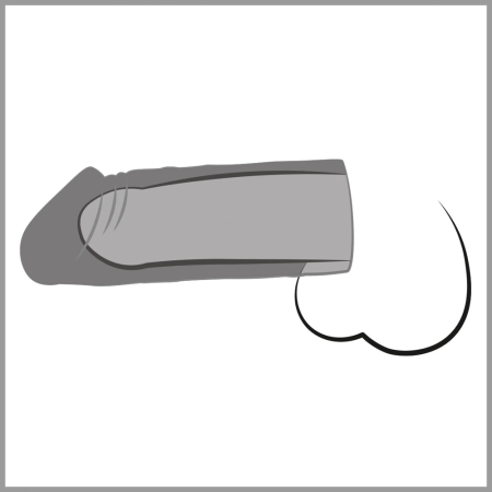 You2Toys Mega Sleeve Transparent Extension 19cm Flexible TPE