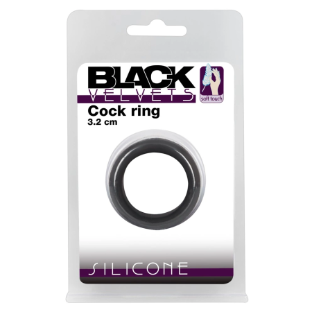 Black Velvets Silicone Support Ring 3.2 cm - Soft Touch, Flexible Fit