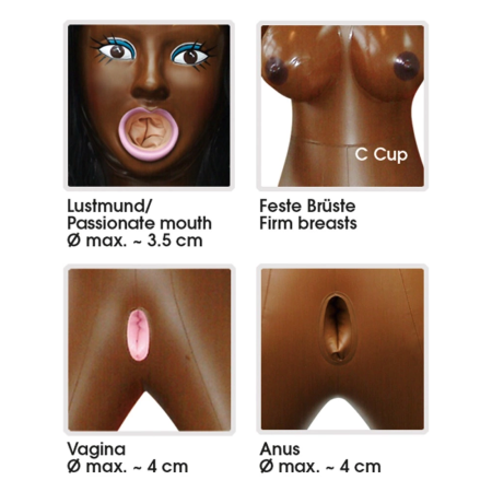 You2Toys Tyra Life-Size Realistic Dark Skin 3D Figure 152cm PVC