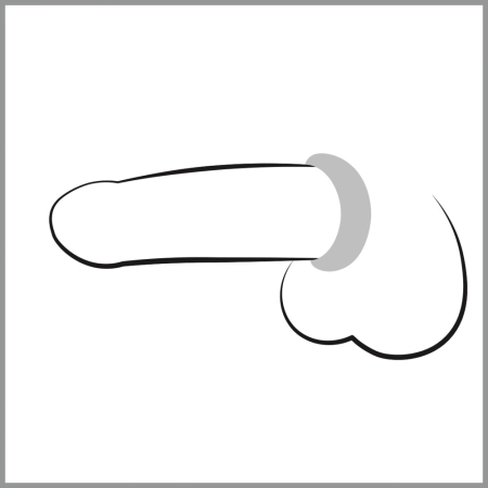 You2Toys Ultra-Stretch Soft Intimate Support Ring, Transparent, TPE