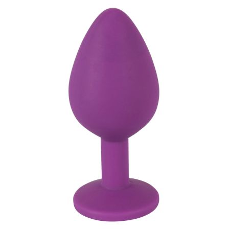 Colorful Joy Jewel Purple Anal Model with Decorative Gem 8cm