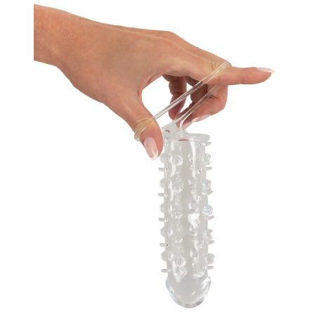 Crystal Clear Intimate Sleeve Extension 11cm Transparent TPE