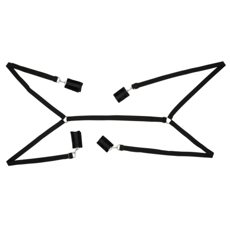 Bad Kitty Adjustable 5-Piece Bed Restraint System, Universal Fit