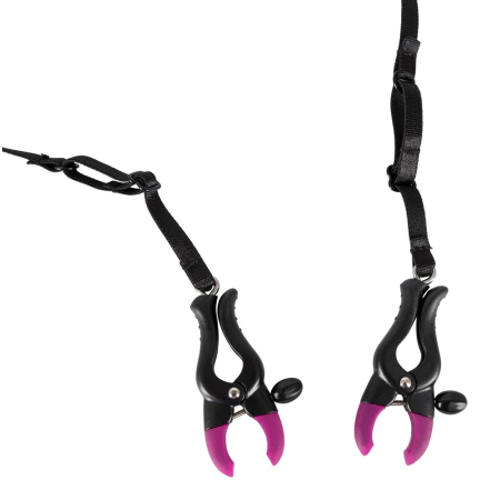 Bad Kitty Adjustable Silicone Clamp with Black Bead String 68cm