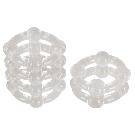 You2Toys Looping Silicone Ring Set 2pcs Flexible Transparent TPE 2.5cm