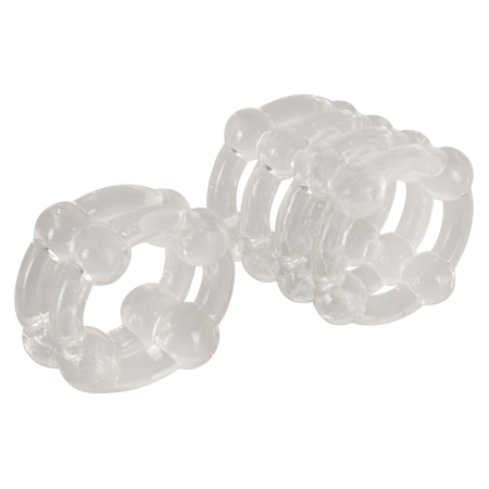 You2Toys Looping Silicone Ring Set 2pcs Flexible Transparent TPE 2.5cm