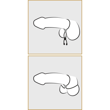 Black Label Adjustable Intimate Loop 38cm - Silicone, Flexible Fit