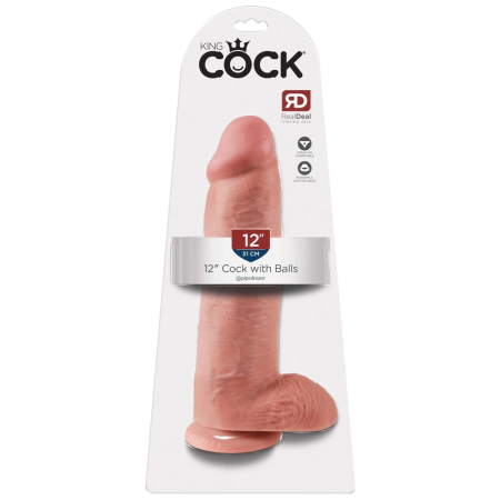 Pipedream King Cock 12 Inch Model with Suction Cup and Harness Option