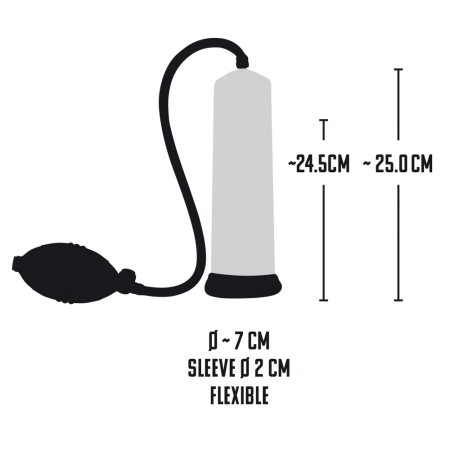 MB Professionals Power Pump Transparent Potency Enhancer 25 cm