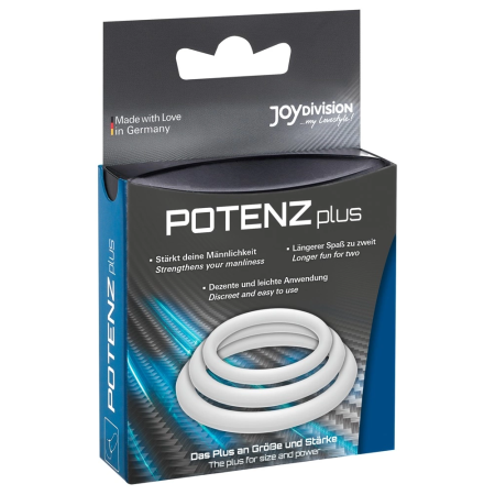 POTENZplus Silicone Support Rings Set S/M/L Transparent