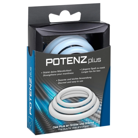 POTENZplus Silicone Support Rings Set S/M/L Transparent