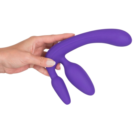 You2Toys Duo Intimate System Silicone Purple 20cm Multi-Plug Design