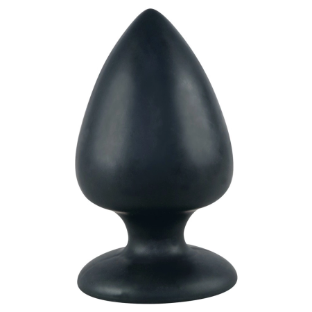 Black Velvets Extra Large Silicone Intimate Plug with Suction Base 14cm