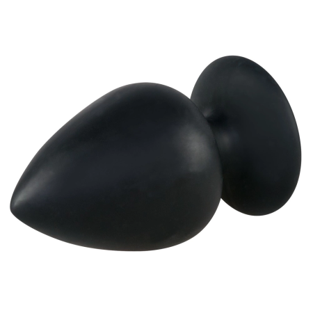 Black Velvets Extra Large Silicone Intimate Plug with Suction Base 14cm