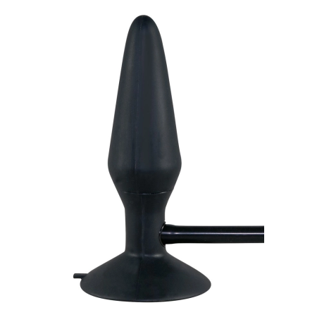 You2Toys True Black Inflatable Plug with Suction Base, 15 cm, Silicone