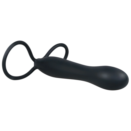 You2Toys Anal Plug Silicone Black 15 cm Dual Loop System