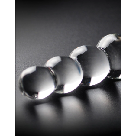 Pipedream Icicles No. 2 Glass Intimate Wand with Beaded Texture 22.5cm Clear