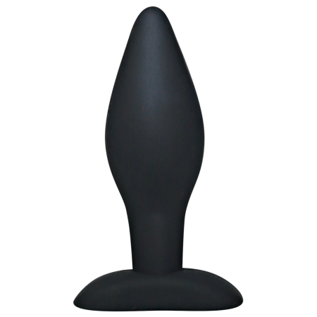 Black Velvets Silicone Large Anal Plug 12 cm Smooth Surface Black