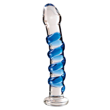 Pipedream Icicles No. 5 Glass Massage Tool Spiral Pattern 18.5cm