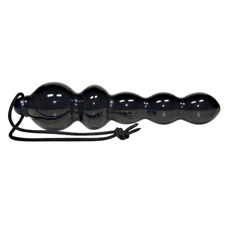 Black Jacks Globular Anal Model 18 cm - Flexible PVC, Hanging Cord