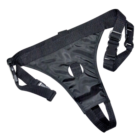 You2Toys Double Dong Strap-On Adjustable Harness 19cm/13cm Black